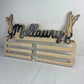 Porte médailles en bois personnalisé Laurie Déco et lumières