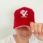 casquette personnalisable tennis club de veynes rouge et blanche