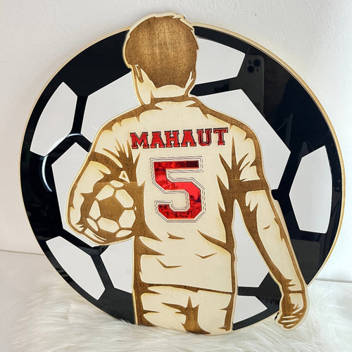 décoration murale football personnalisable