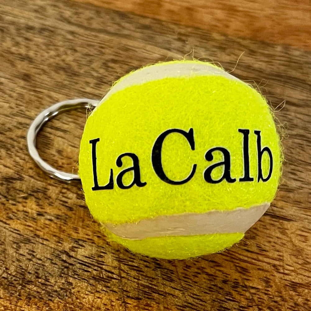 porte cle balle de tennis personnalisable prenom