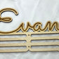 cintre de naissance en bois personnalisable savane