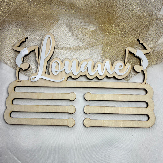 porte médaille en bois personnalisable gym