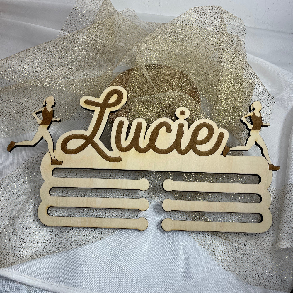 porte medaille running femme 