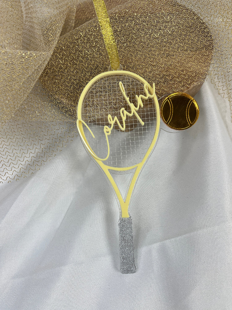 raquette tennis jaune 
