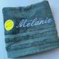 serviette tennis broderie personnalisable