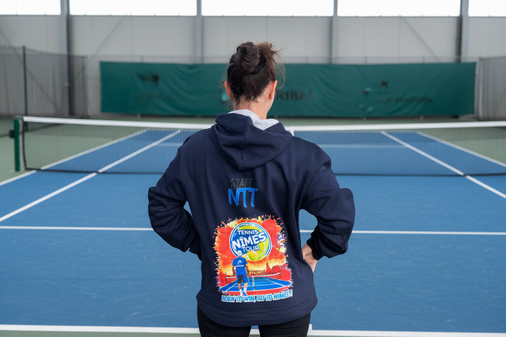 sweat personnalisable nimes tennis tour dos 