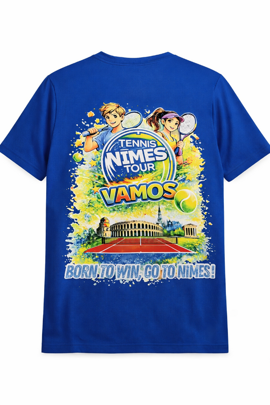 t shirt nimes tennis tour jeunes