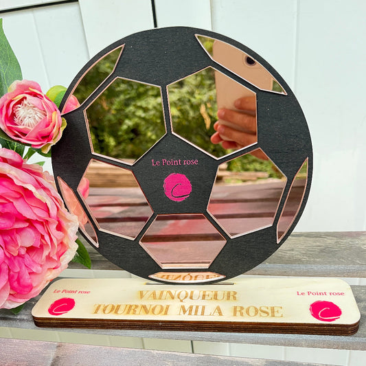 trophée bois et plexiglas personnalisable