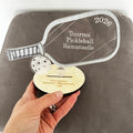 trophee pickleball bois et plexiglas personnalisable